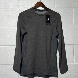 Under Armour Men's Small Cold Gear Fitted Grey Long Sleeve New With Tags